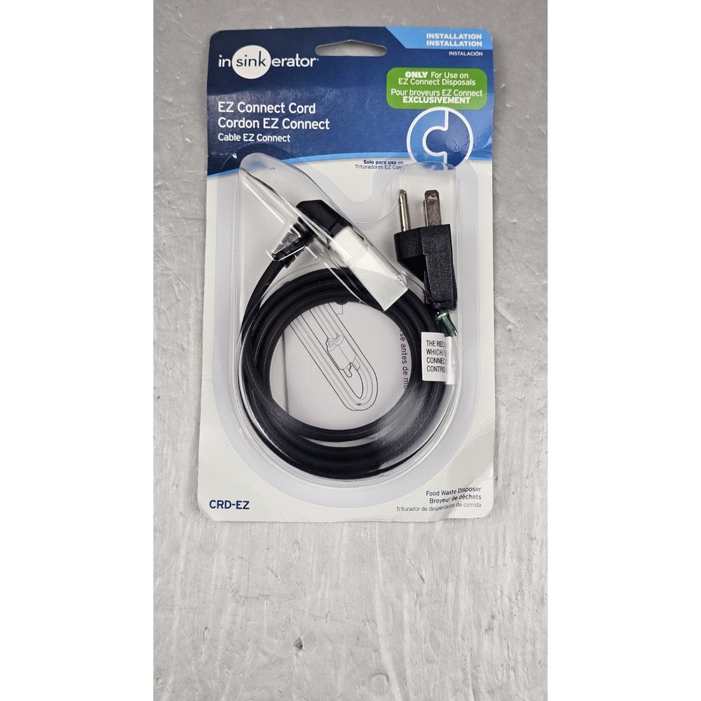 In Sink Erator CRD-EZ Power Cord 3-Foot for Food Waste Disposals with EZ Connect